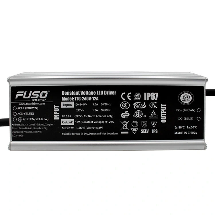 Alimentatore Led ad Alta Pf 24v 240w a Tensione Costante